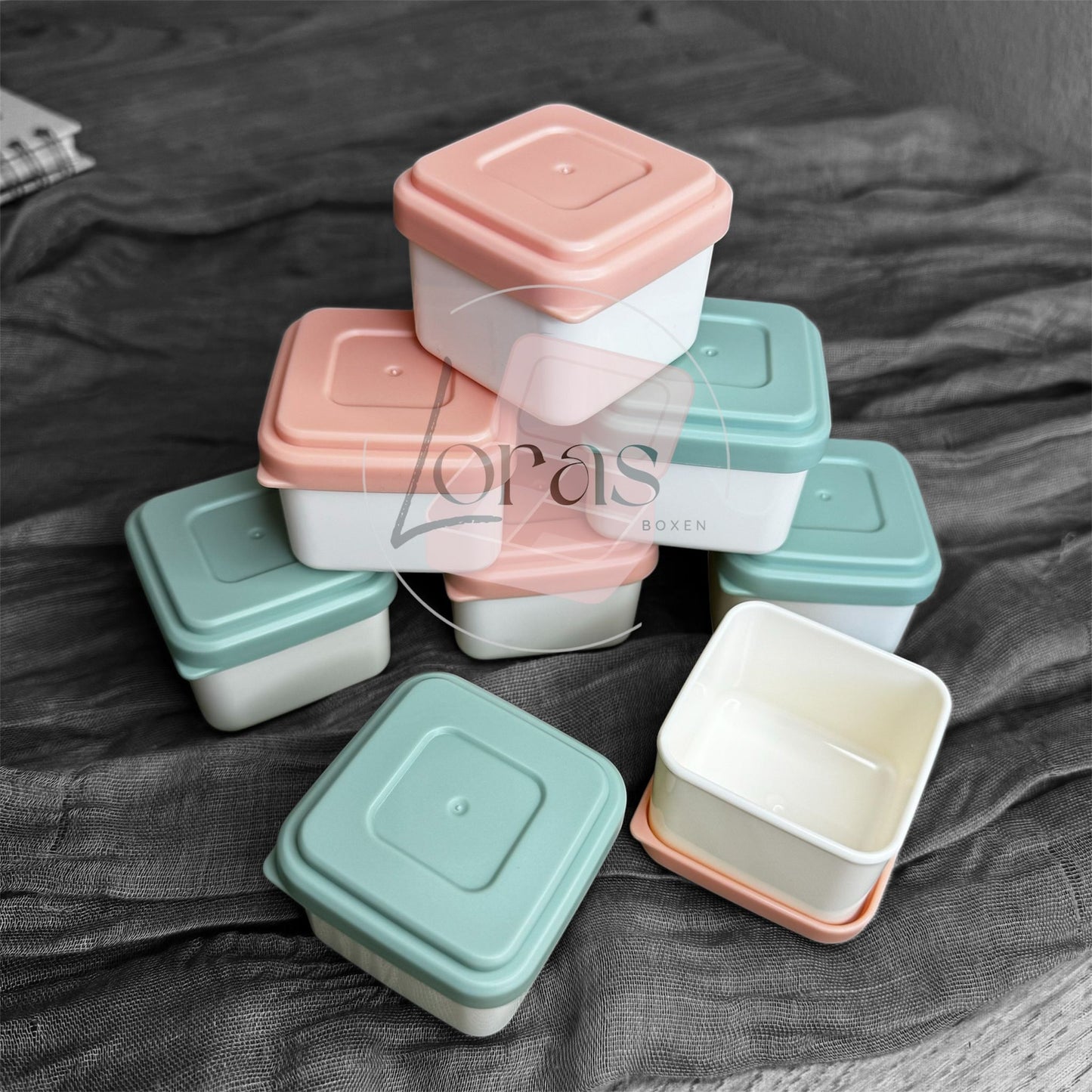 Extra Behälter für Soßen (Pastellgrün)